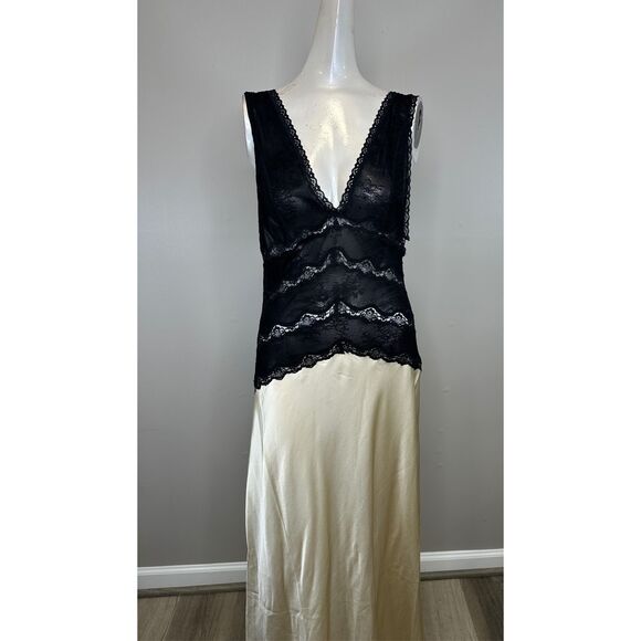 Ronny Kobo Nalla Lace Silk Maxi Dress Size M $548 - Picture 4 of 11